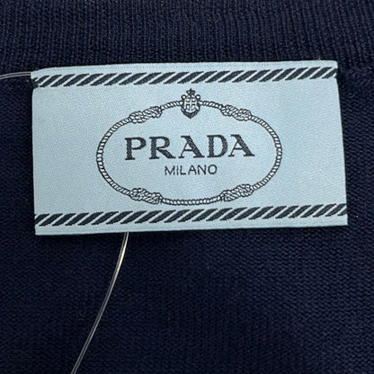 Prada Cardigan 38 S Navy Long Sleeve — view 3