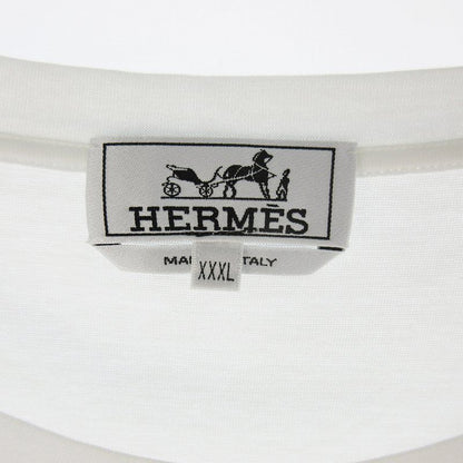 Hermes T-Shirt Short Sleeve Horsebit Embroidery White Blue Japon Co Ltd Top — view 4