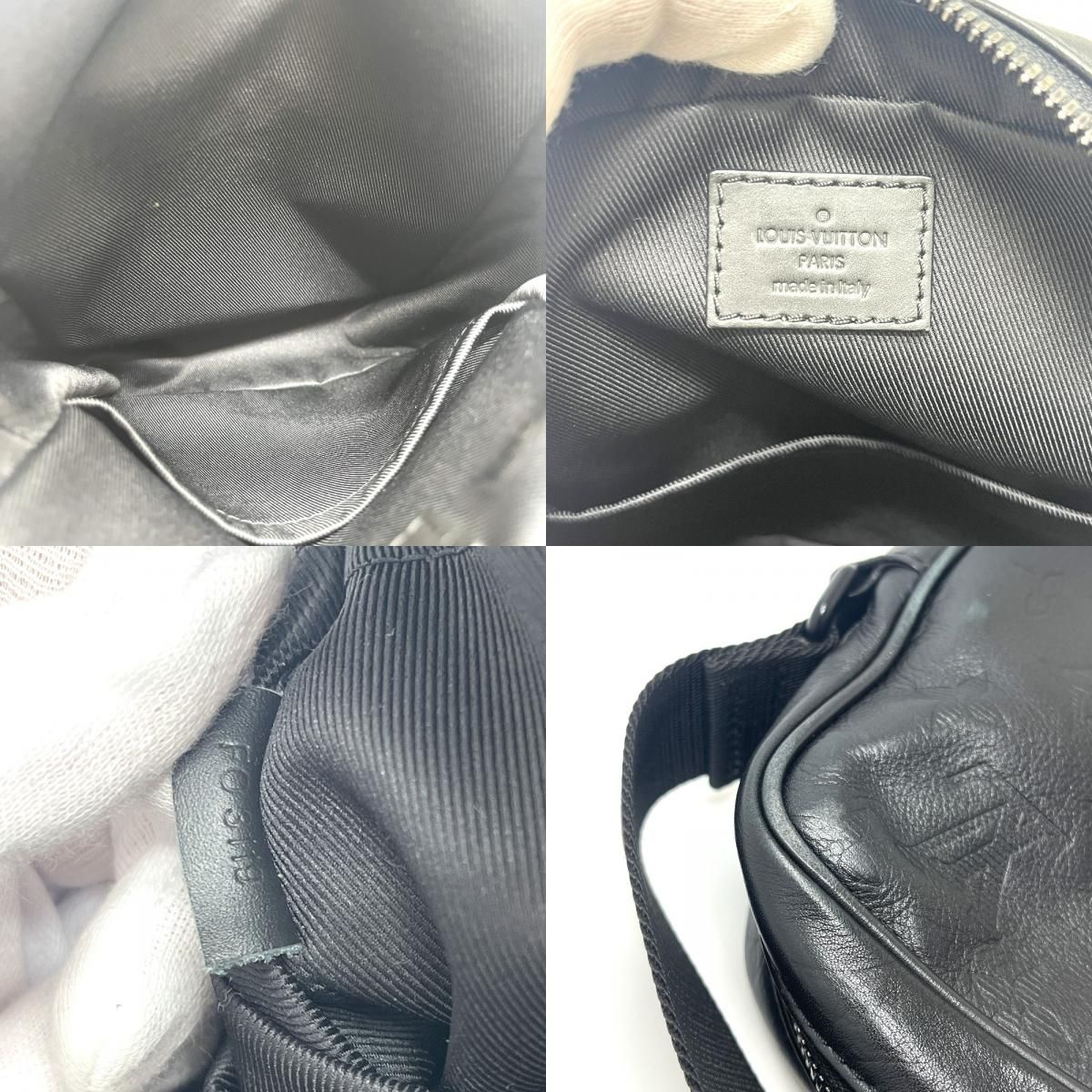 Louis Vuitton Shoulder Bag Danube PM Leather Black — view 9