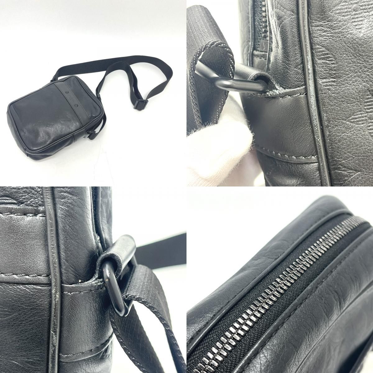 Louis Vuitton Shoulder Bag Danube PM Leather Black — view 8