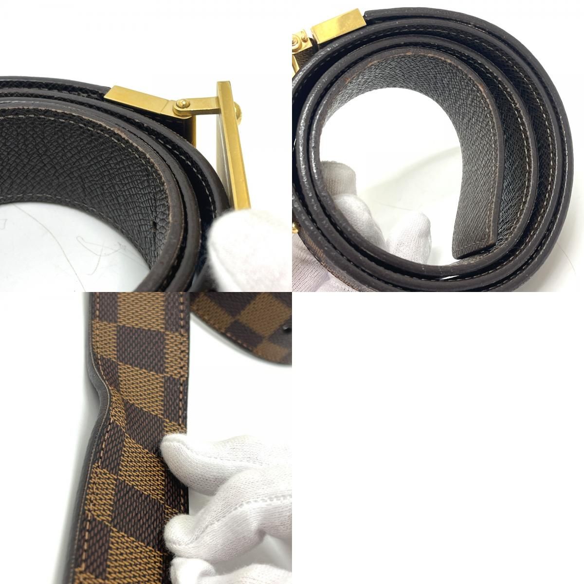 Louis Vuitton Belt Ceinture Enventure Damier Canvas Ebene — view 9