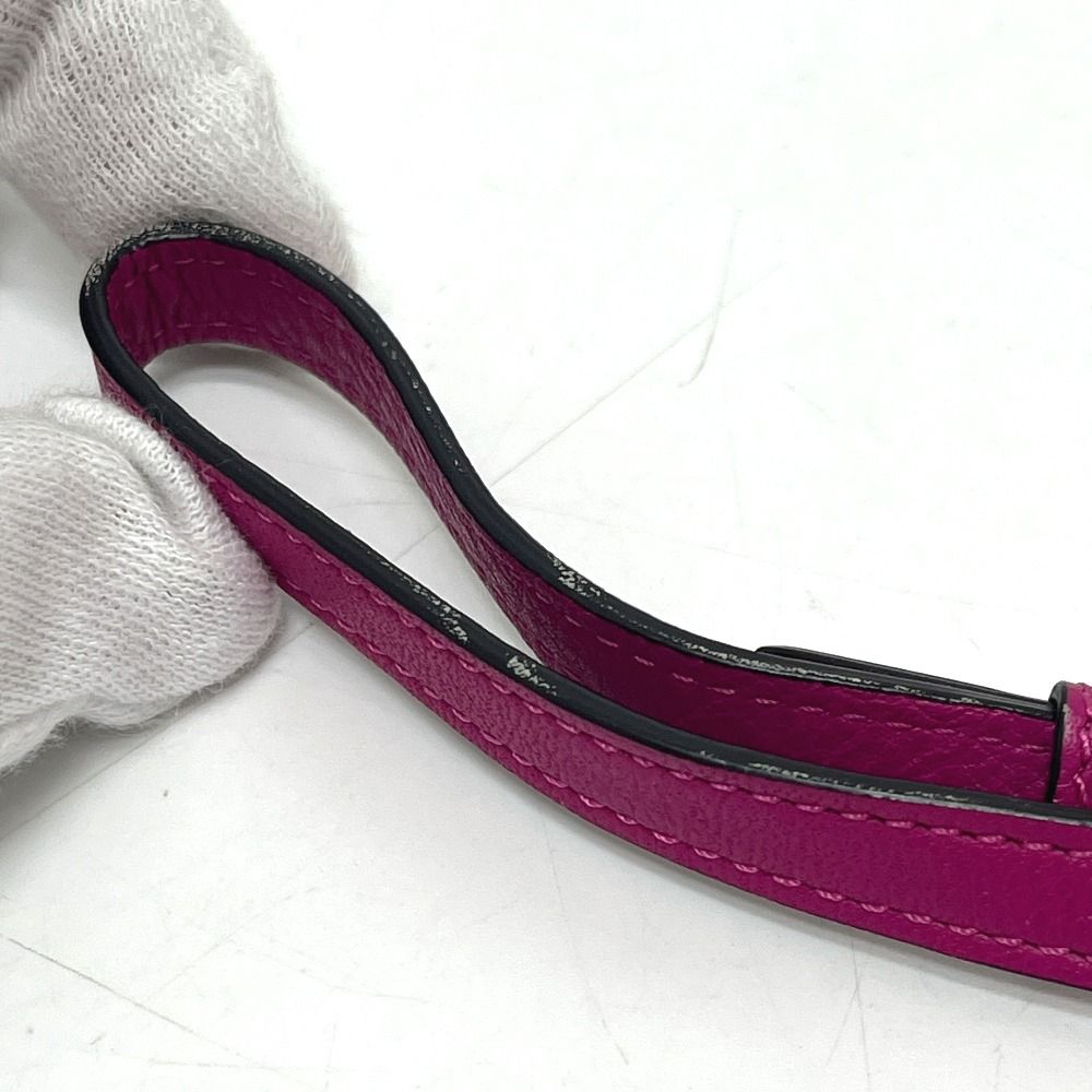 Loewe Pouch Logo Leather Purple Pink — view 8