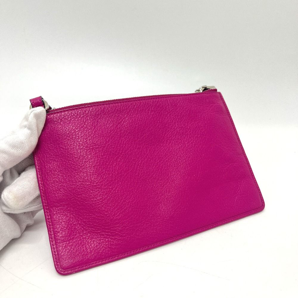 Loewe Pouch Logo Leather Purple Pink — view 7