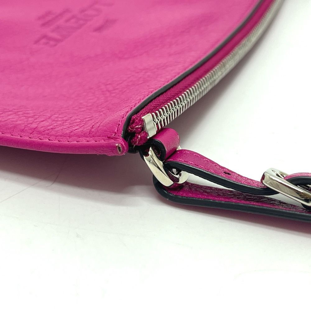 Loewe Pouch Logo Leather Purple Pink — view 5