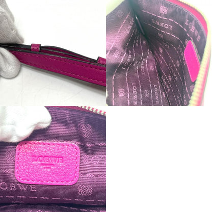 Loewe Pouch Logo Leather Purple Pink — view 9