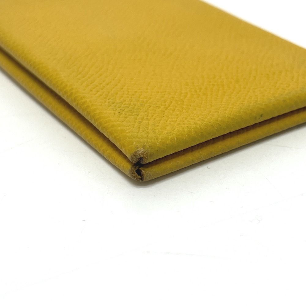 Hermes Card Case Calvi Veau Epsom Yellow — view 6