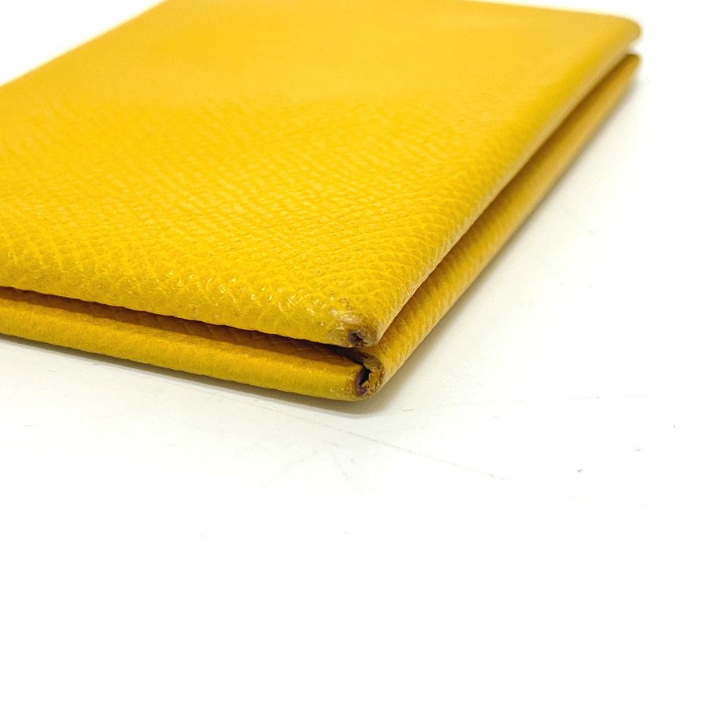 Hermes Card Case Calvi Veau Epsom Yellow — view 3