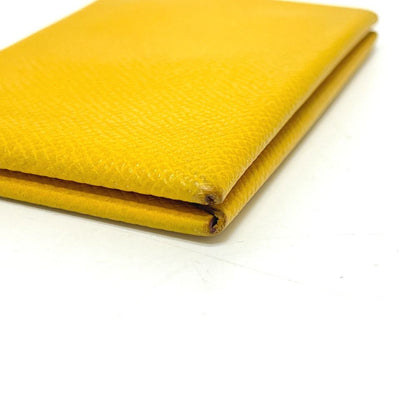 Hermes Card Case Calvi Veau Epsom Yellow — view 3