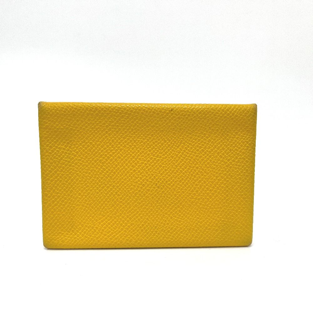 Hermes Card Case Calvi Veau Epsom Yellow — view 2
