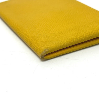 Hermes Card Case Calvi Veau Epsom Yellow — view 4