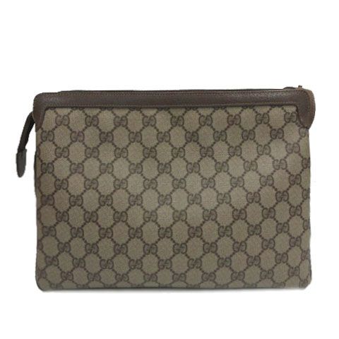 Gucci Vintage GG Supreme Sherry Line 14.02.013 Shoulder Bag Leather Brown — view 3