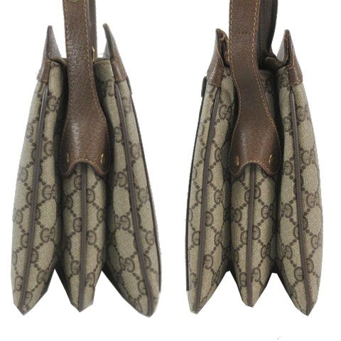 Gucci Vintage GG Supreme Sherry Line 14.02.013 Shoulder Bag Leather Brown — view 4