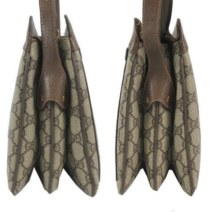 Gucci Vintage GG Supreme Sherry Line 14.02.013 Shoulder Bag Leather Brown — view 4