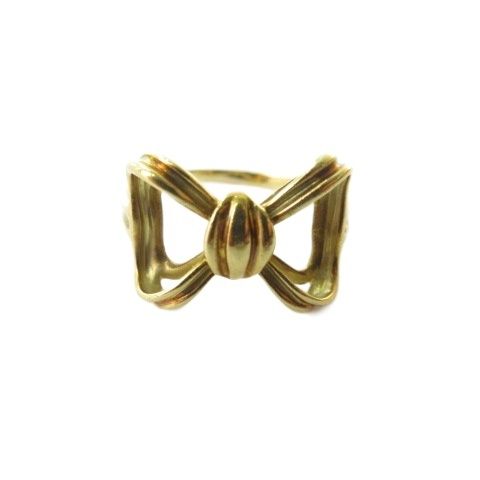 Tiffany & Co 18k Yellow Gold Ribbon Ring
