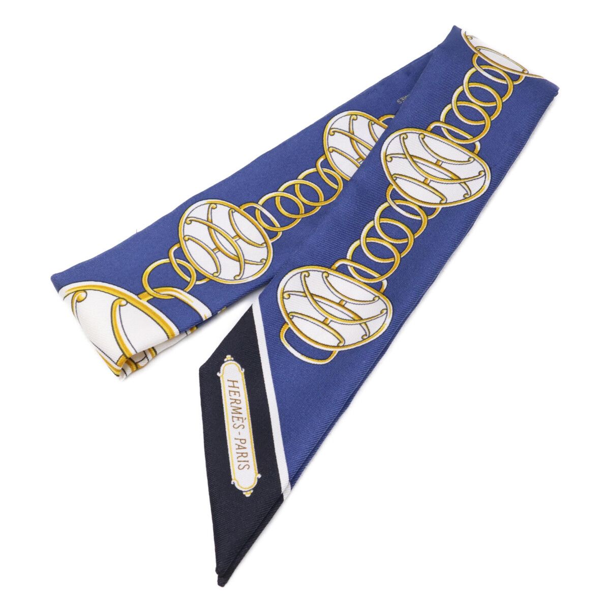Hermes Lift Profile Silk Twilly Scarf