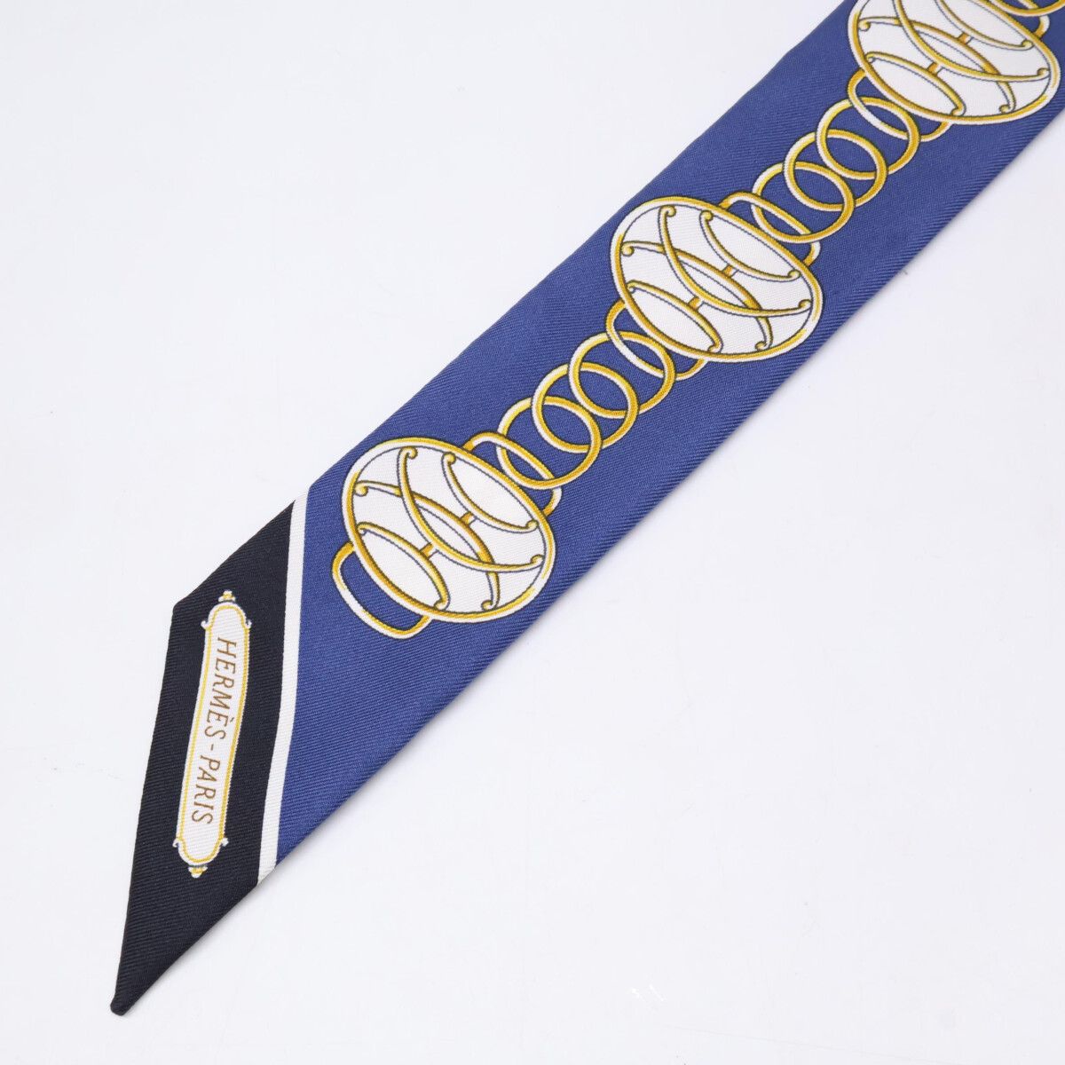 Hermes Lift Profile Silk Twilly Scarf — view 2