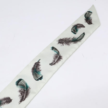 Hermes Feathers Silk Twilly Scarf — view 4
