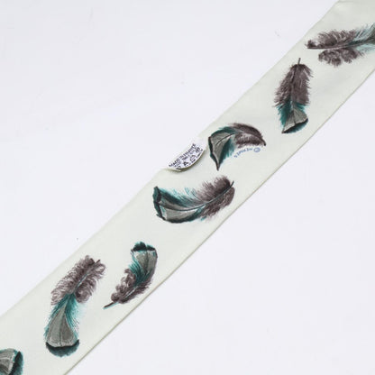 Hermes Feathers Silk Twilly Scarf — view 6