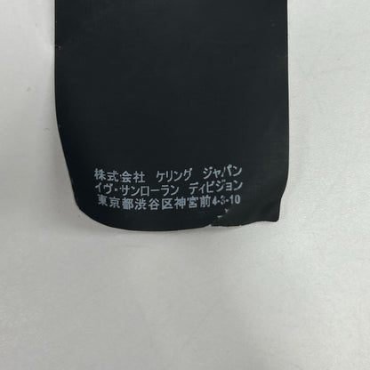 Saint Laurent Paris Black Logo Print Crew Neck T-Shirt — view 6