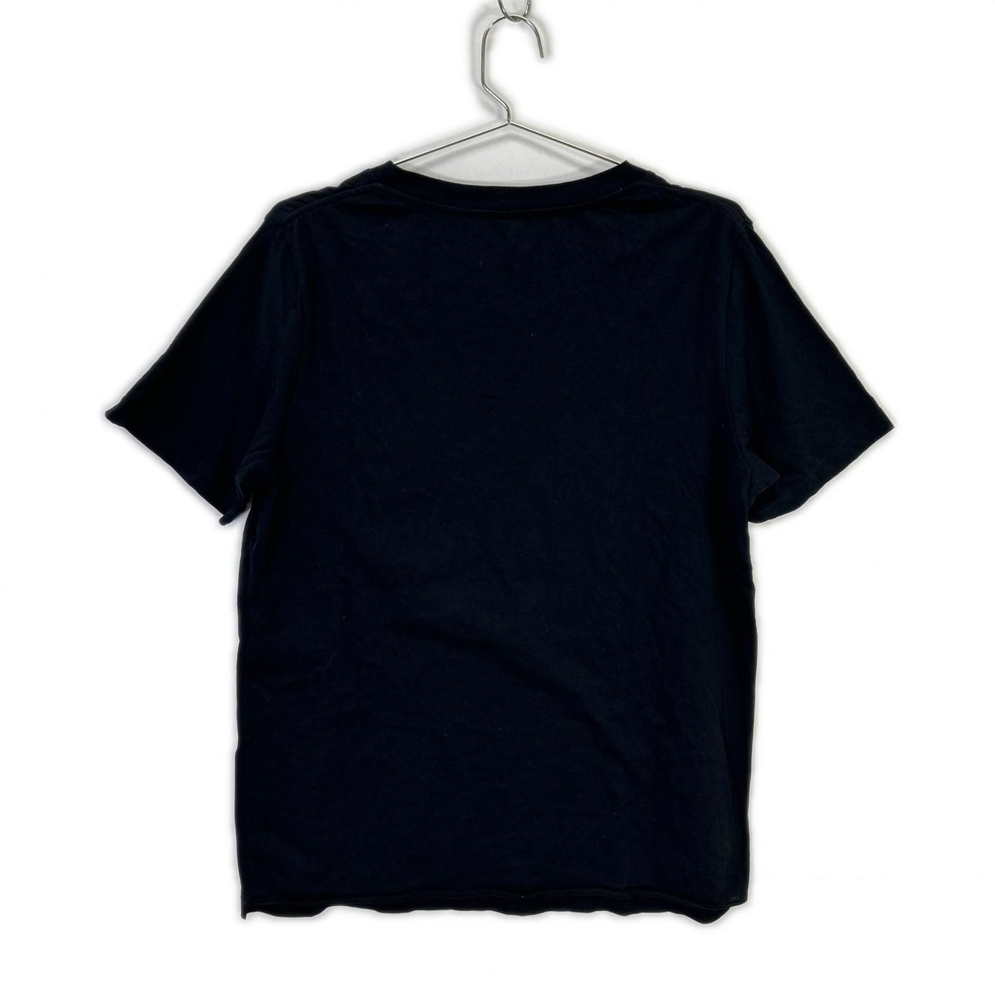 Saint Laurent Paris Black Logo Print Crew Neck T-Shirt — view 2