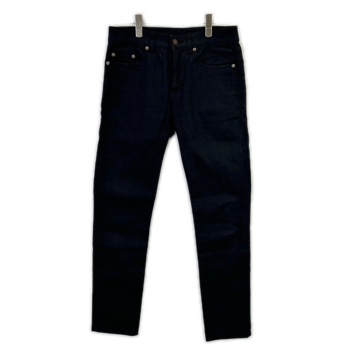Saint Laurent Paris Black Cotton Denim Pants 29