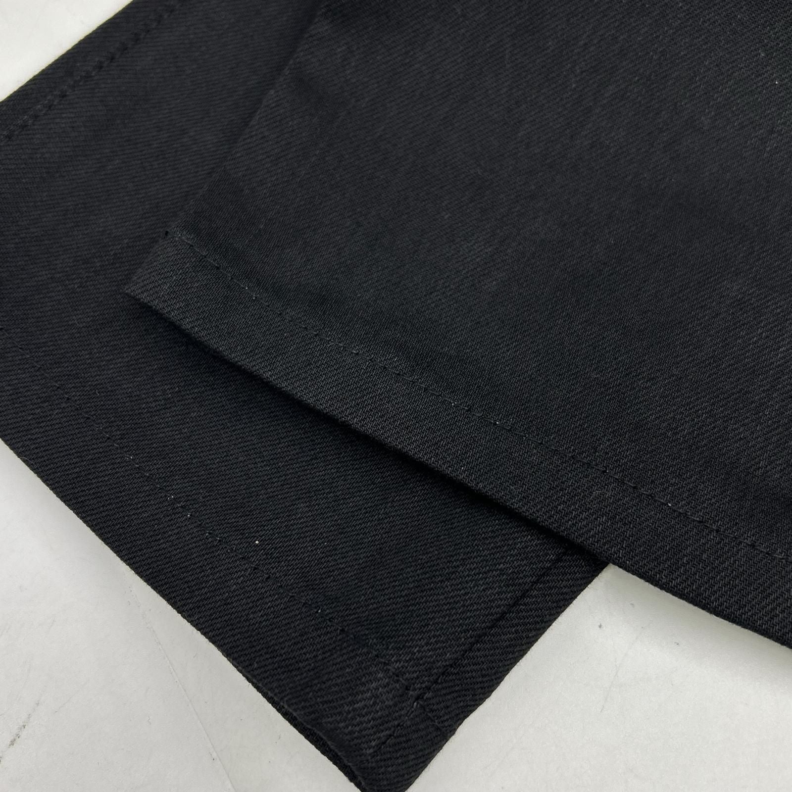 Saint Laurent Paris Black Cotton Denim Pants 29 — view 9