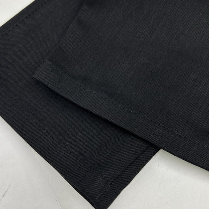 Saint Laurent Paris Black Cotton Denim Pants 29 — view 9