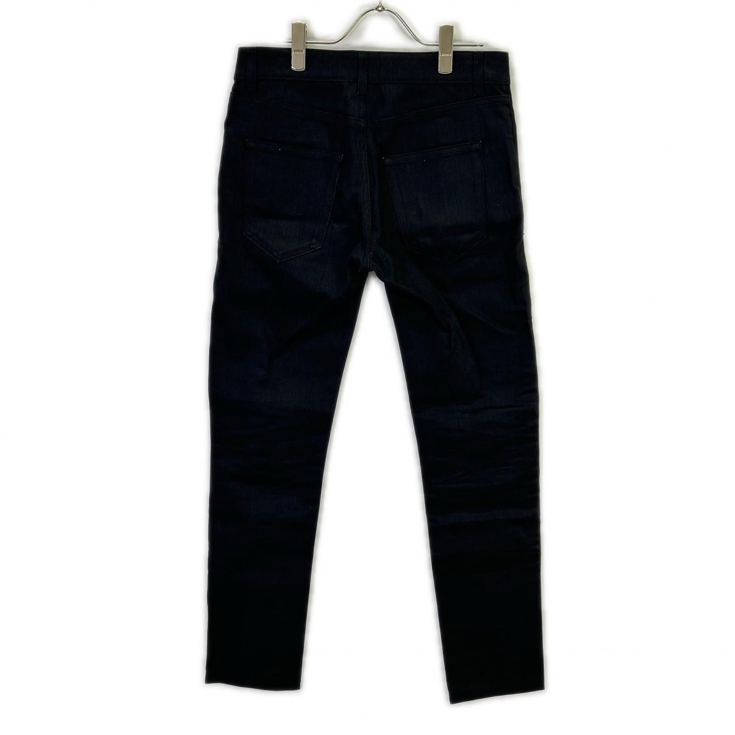 Saint Laurent Paris Black Cotton Denim Pants 29 — view 2