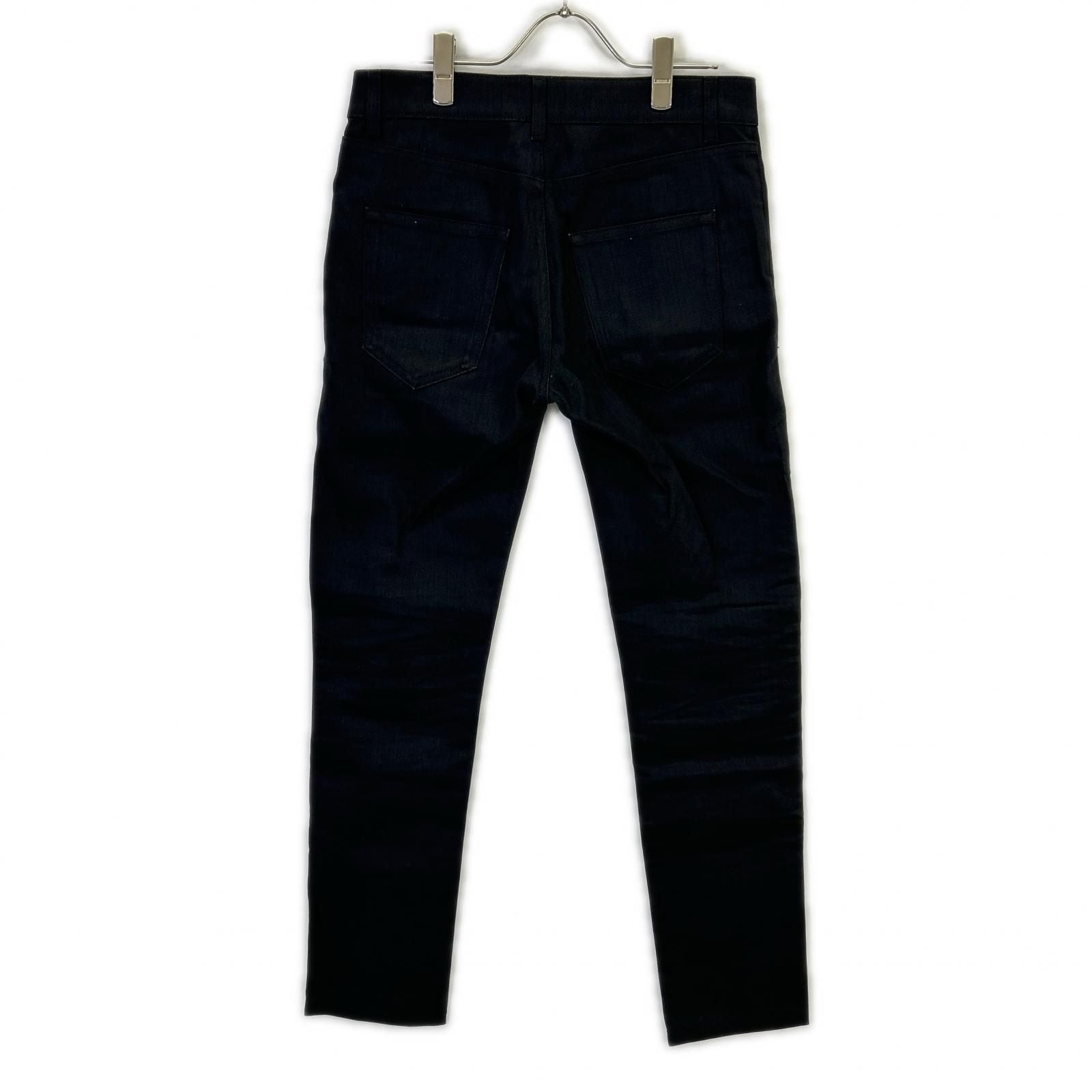 Saint Laurent Paris Black Cotton Denim Pants 29 — view 2
