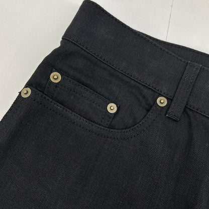 Saint Laurent Paris Black Cotton Denim Pants 29 — view 8