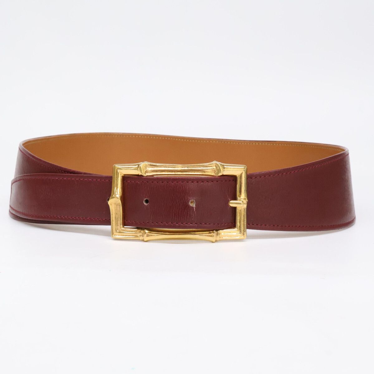 Hermes B Toki Bamboo Buckle Leather Belt — view 2