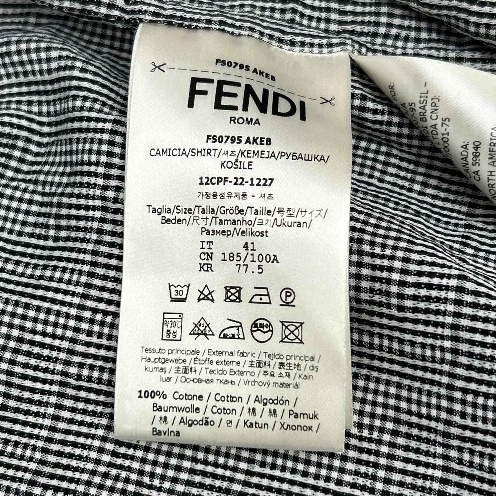 Fendi All Pattern Short Sleeve Shirt 41 — view 5