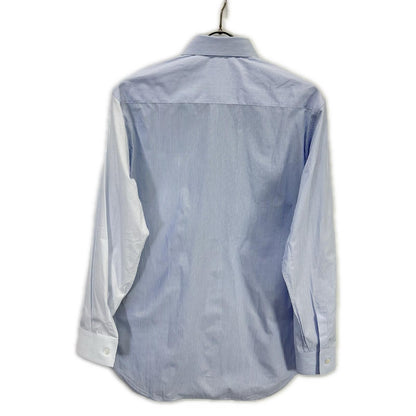 Dior Logo Embroidery Striped Sleeve Contrast Shirt 39 — view 2