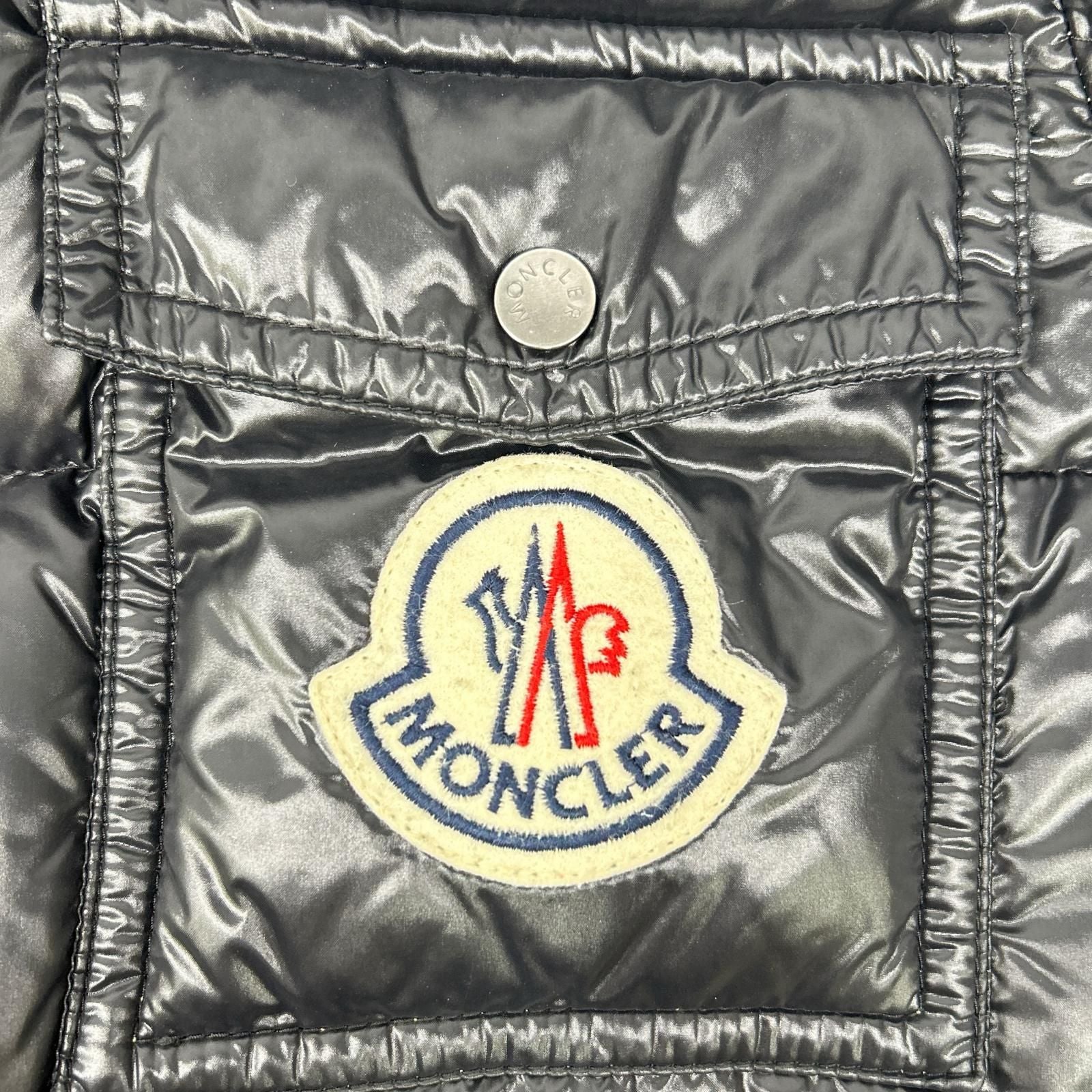 Moncler K2 Black Front Logo Down Jacket — view 7
