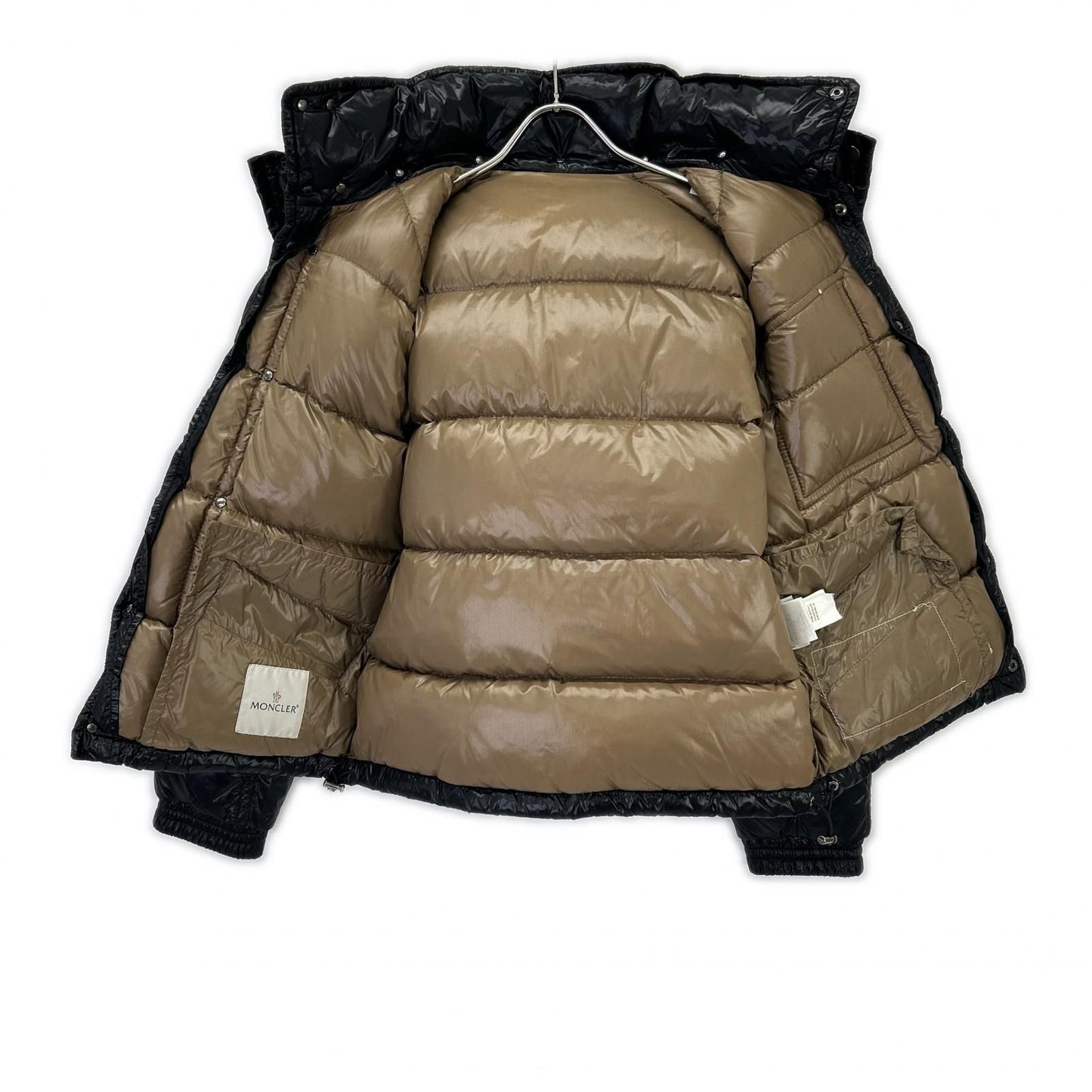 Moncler K2 Black Front Logo Down Jacket — view 3