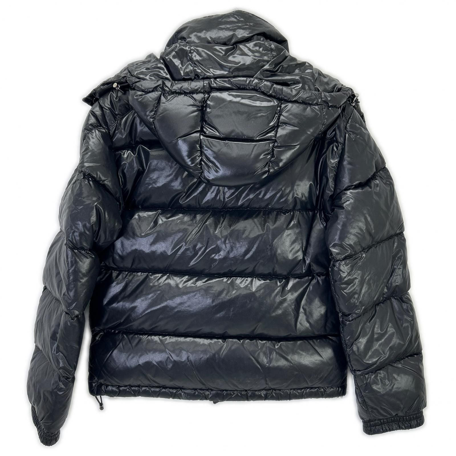 Moncler K2 Black Front Logo Down Jacket — view 2