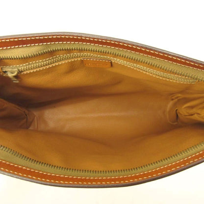 Celine Vintage Clutch Macadam All Over Pattern Patch Coating Beige — view 5