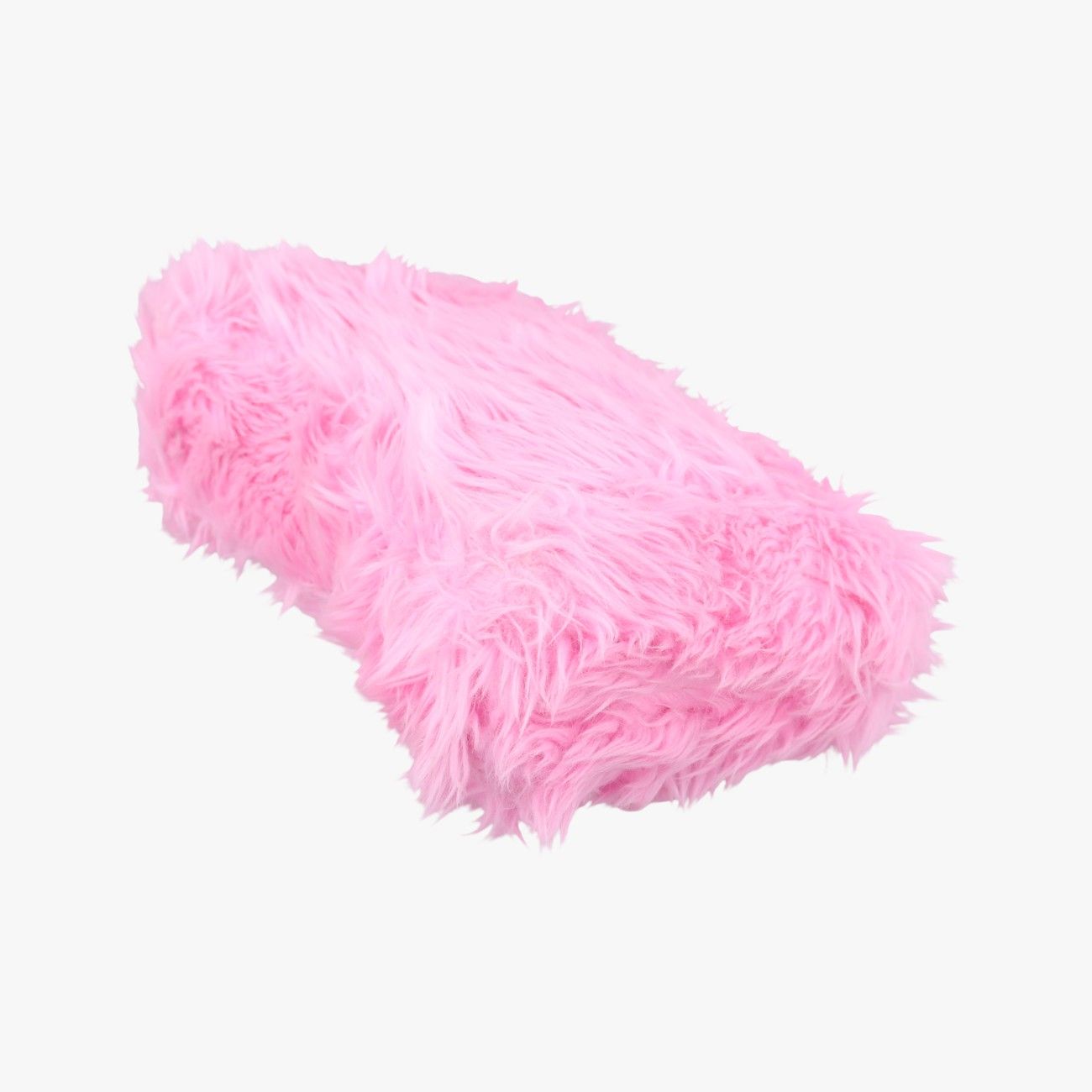 Balenciaga Downtown Pink Faux Fur Messenger Bag — view 6