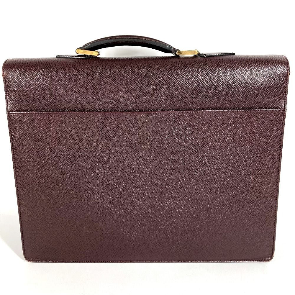 Louis Vuitton Business Bag Serviette Moscova Taiga Leather Acajou Purple — view 2