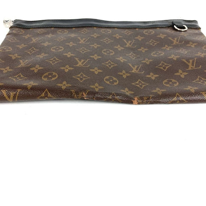 Louis Vuitton Clutch Pochette Discovery Monogram Macassar Canvas Brown — view 6