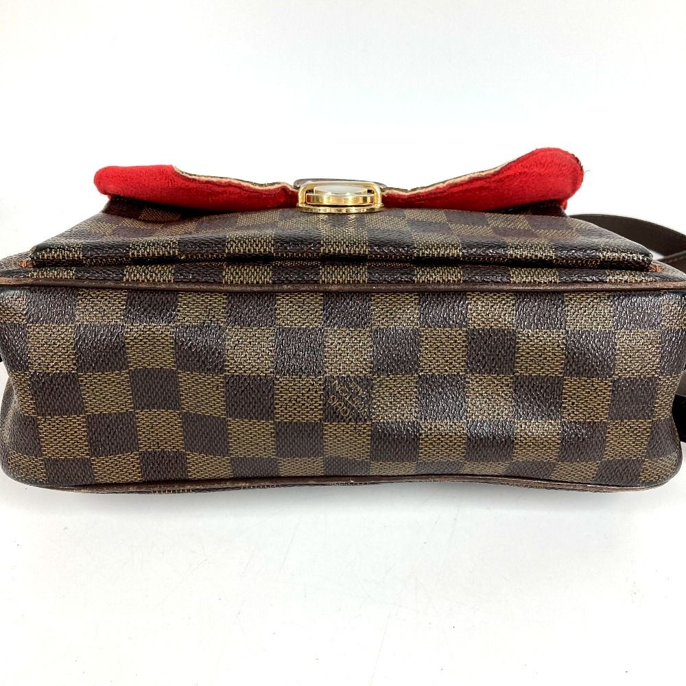 Louis Vuitton Shoulder Bag Ravello GM Damier Canvas Ebene Brown — view 5