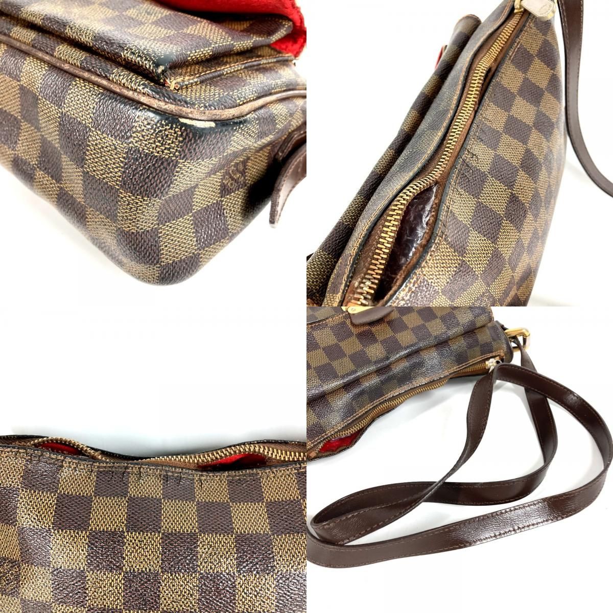 Louis Vuitton Shoulder Bag Ravello GM Damier Canvas Ebene Brown — view 7
