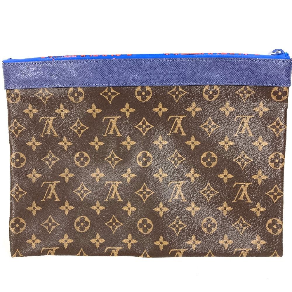 Louis Vuitton Clutch Pochette Apollo Monogram Canvas Brown — view 2