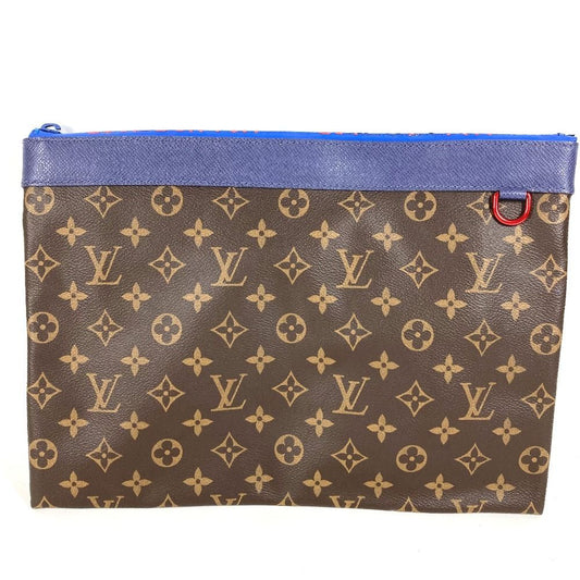 Louis Vuitton Clutch Pochette Apollo Monogram Canvas Brown