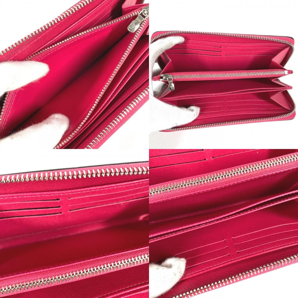 Louis Vuitton Wallet Zippy Epi Leather Rose Pondicherry Pink — view 8
