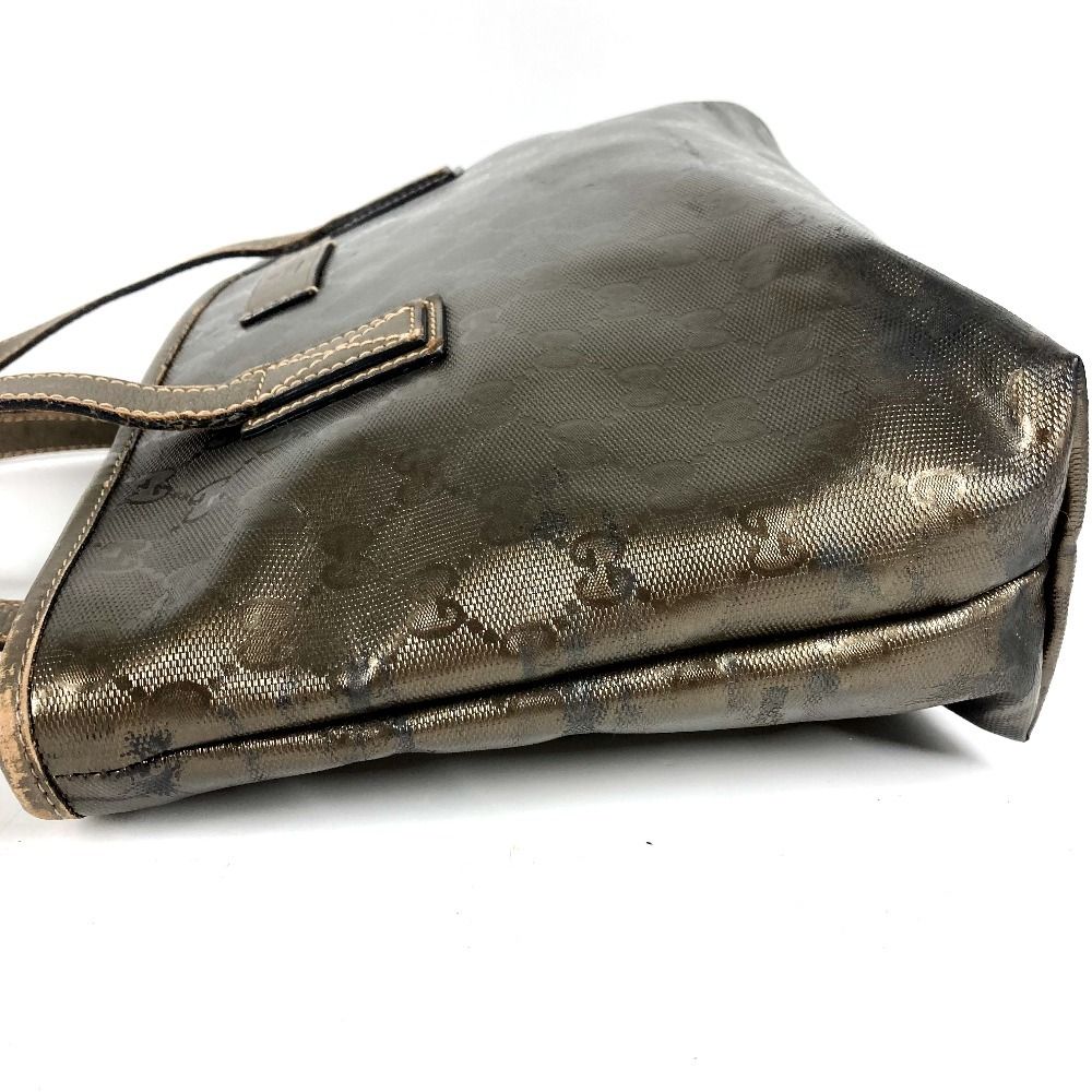 Gucci Shoulder Bag Imprime Logo GG Supreme Metallic Brown — view 3