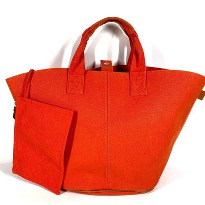 Hermes Handbag Panier de Plage PM Cotton Orange
