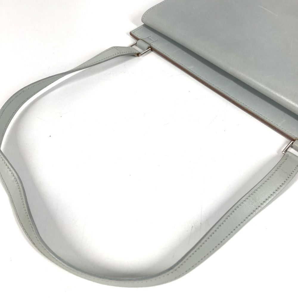 Hermes Shoulder Bag Valentin Leather Light Blue — view 4