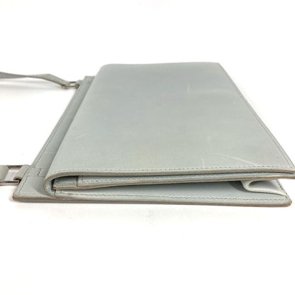 Hermes Shoulder Bag Valentin Leather Light Blue — view 3