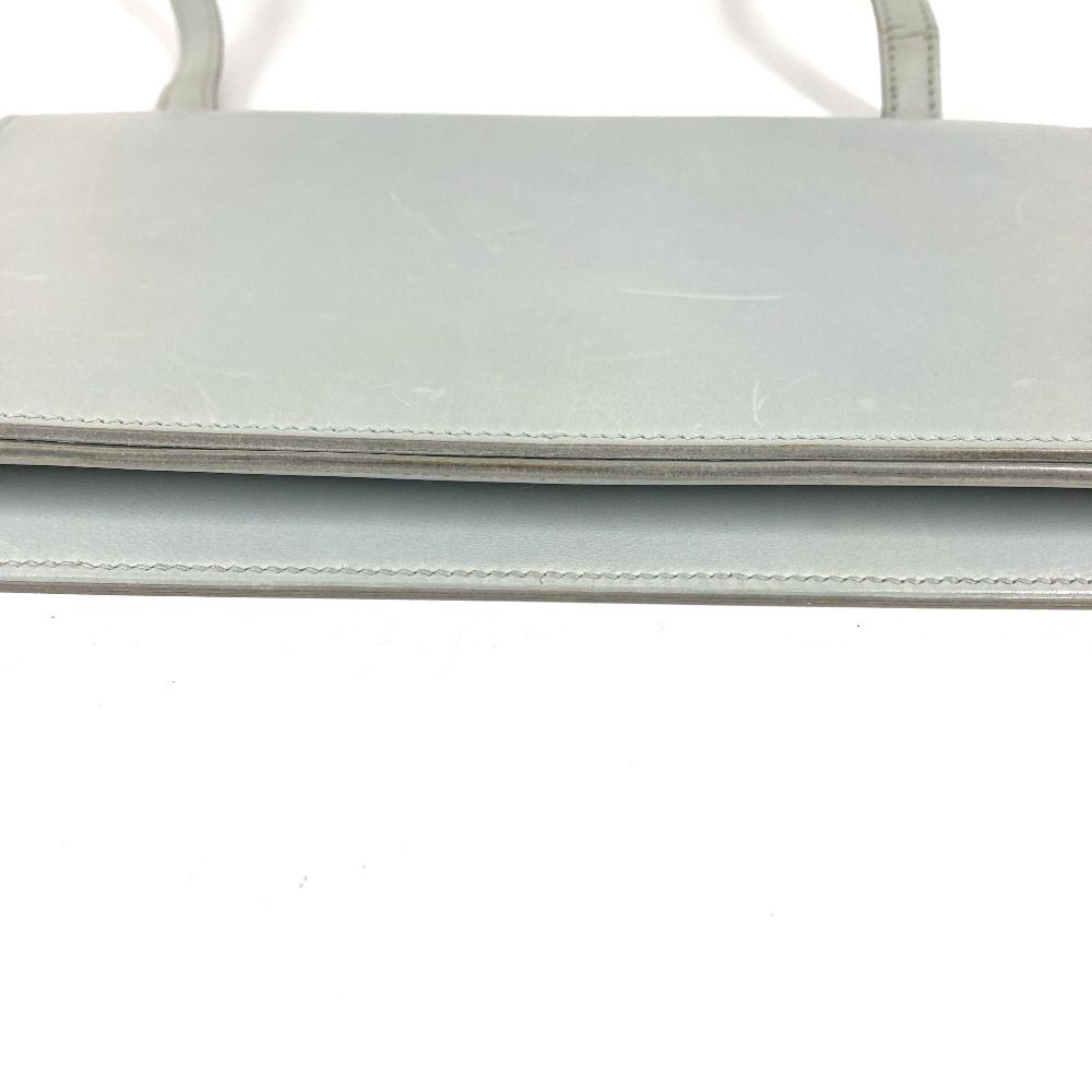 Hermes Shoulder Bag Valentin Leather Light Blue — view 6